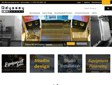 Tablet Screenshot of odysseyprosound.com